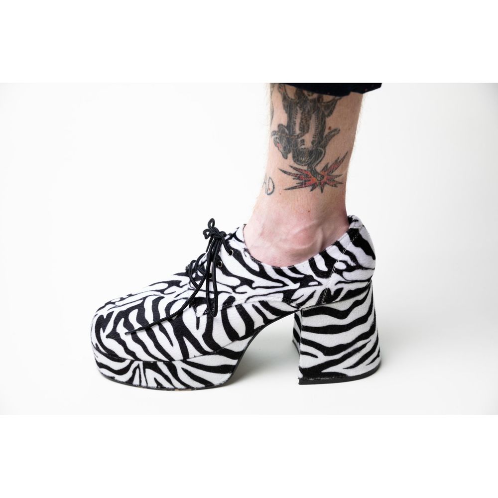 Funtasma by Pleasers Heeled Zebra Platform Shoes